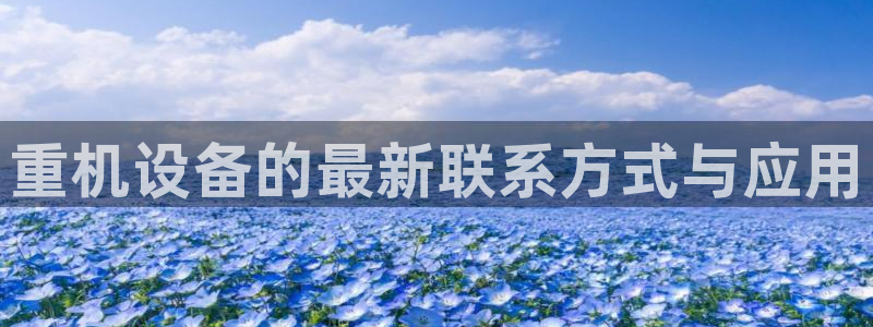 清远顺盈娱乐集团怎么样：重机设备的最新联系方式与应用