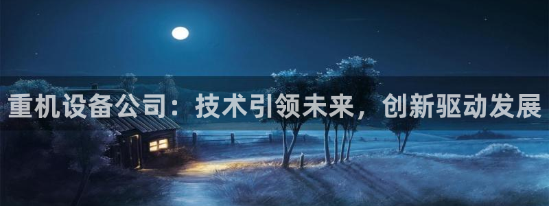顺盈娱乐平台官网电话：重机设备公司：技术引领未来，创新驱动发