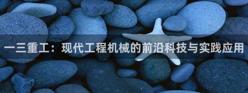 顺盈2娱乐彩票：一三重工：现代工程机械的前沿科技与实践应用