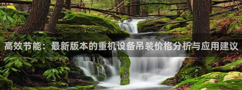 顺盈娱乐是什么意思：高效节能：最新版本的重机设备吊装价格分析