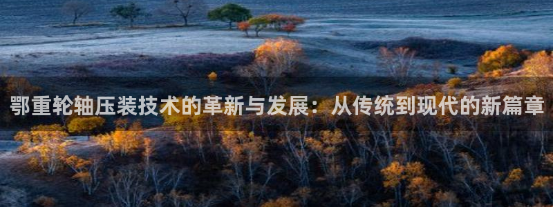 顺盈娱乐注册q779O3唐老鸭：鄂重轮轴压装技术的革新与发展