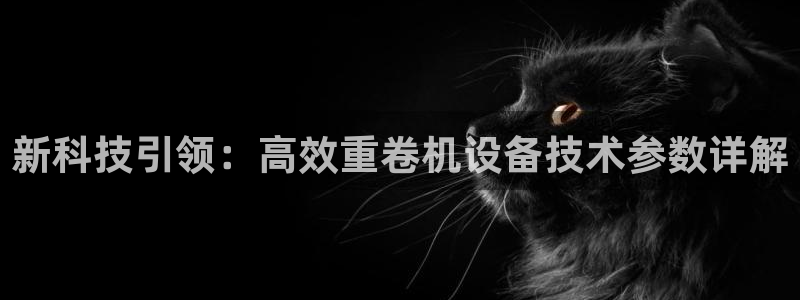 顺盈娱乐滴qv382223：新科技引领：高效重卷机设备技术参